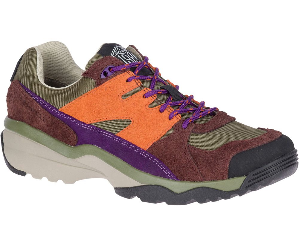 Tenis Homem - Merrell Boulder Range - Marrom/Laranja - PMC310865